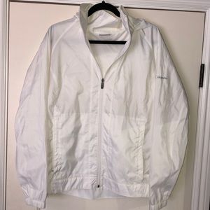 White Columbia light rain jacket.